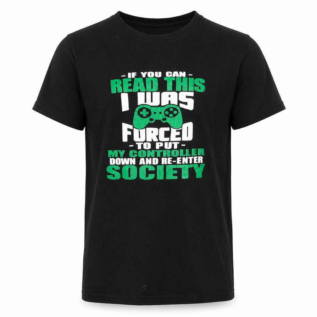 Club Boys Black   Basic T-Shirt Size S