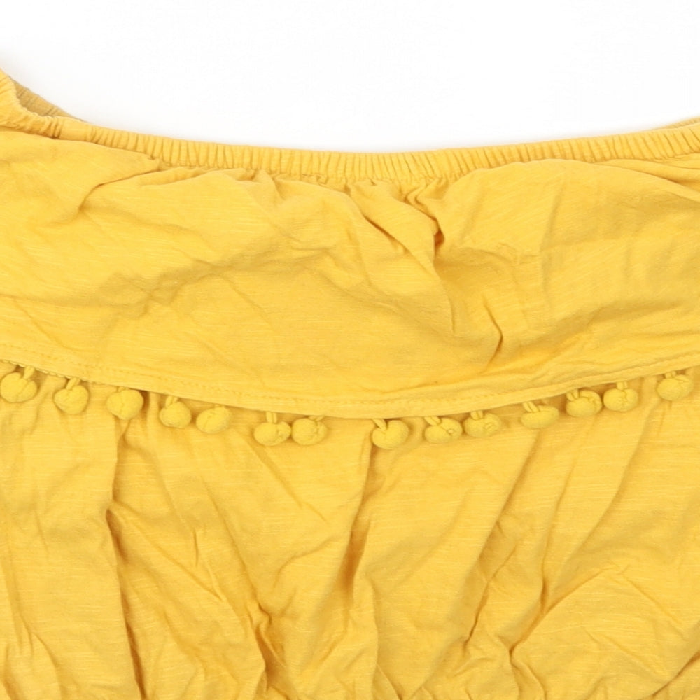 Primark Womens Yellow   Basic T-Shirt Size 10