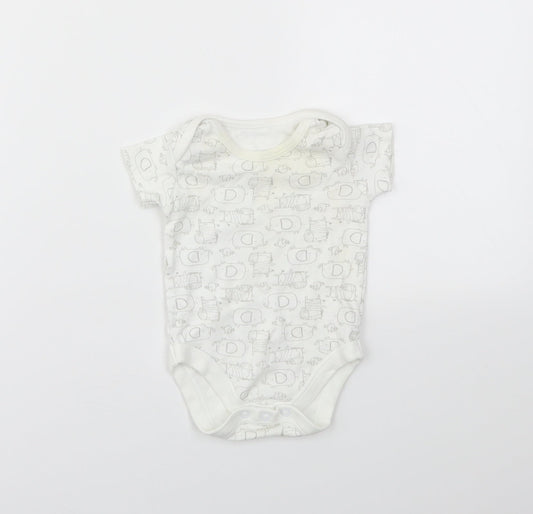 TU Baby Multicoloured Animal Print  Babygrow One-Piece Size 3-6 Months