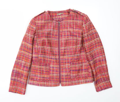Additional front view of Soon women’s pink jacket, size UK 14