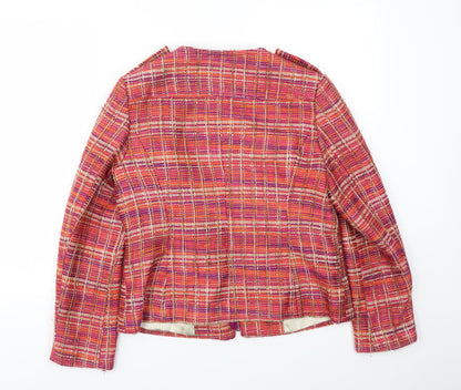 Back view of Soon women’s pink jacket, size UK 14