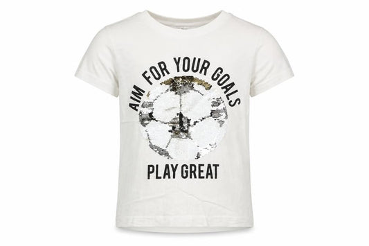 H&M Girls White   Basic T-Shirt Size 4-5 Years