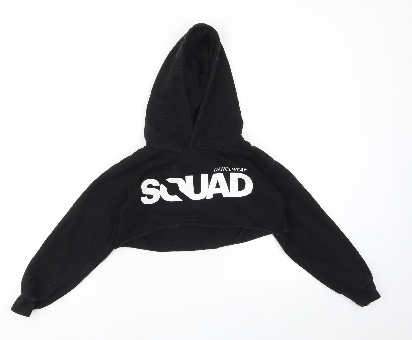 JUSTHOODS Girls Black   Pullover Jumper Size 7-8 Years