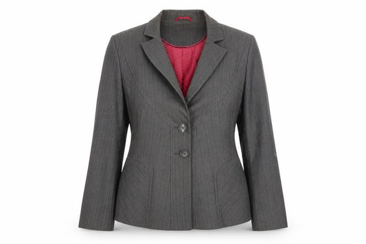 NEXT Womens Grey Striped  Jacket Blazer Size 12
