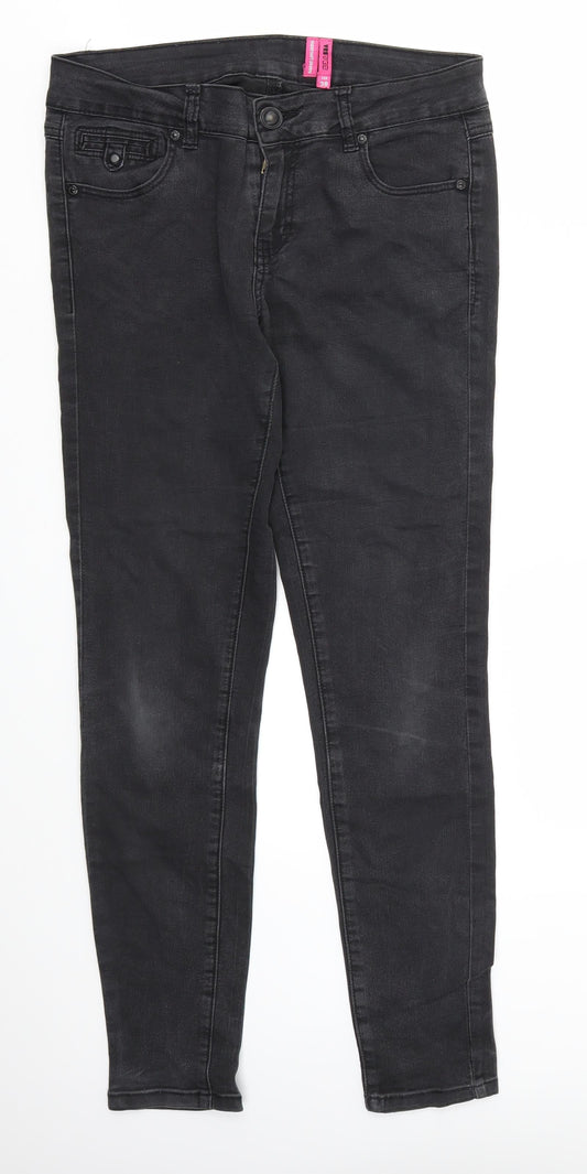 YESYES Womens Black   Skinny Jeans Size 10 L29 in