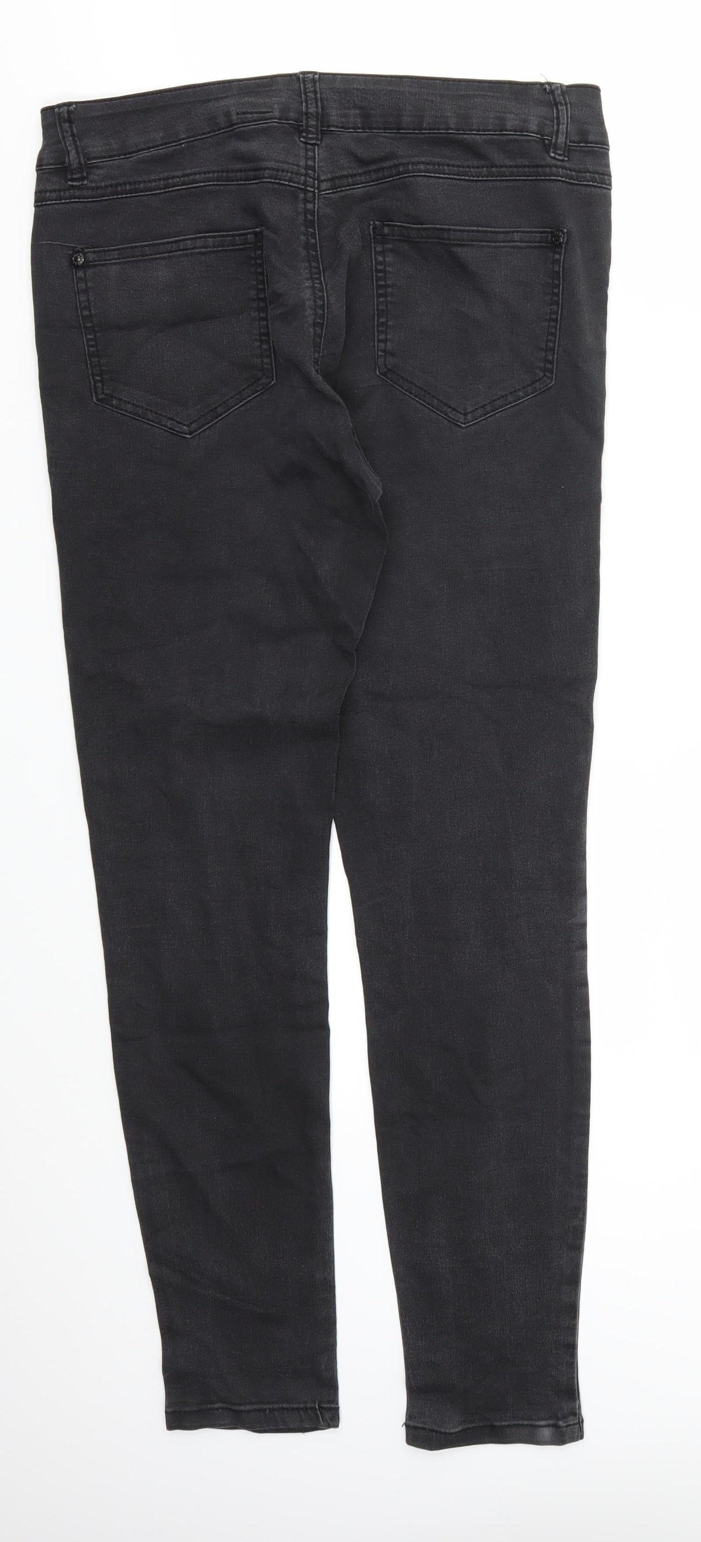 YESYES Womens Black   Skinny Jeans Size 10 L29 in