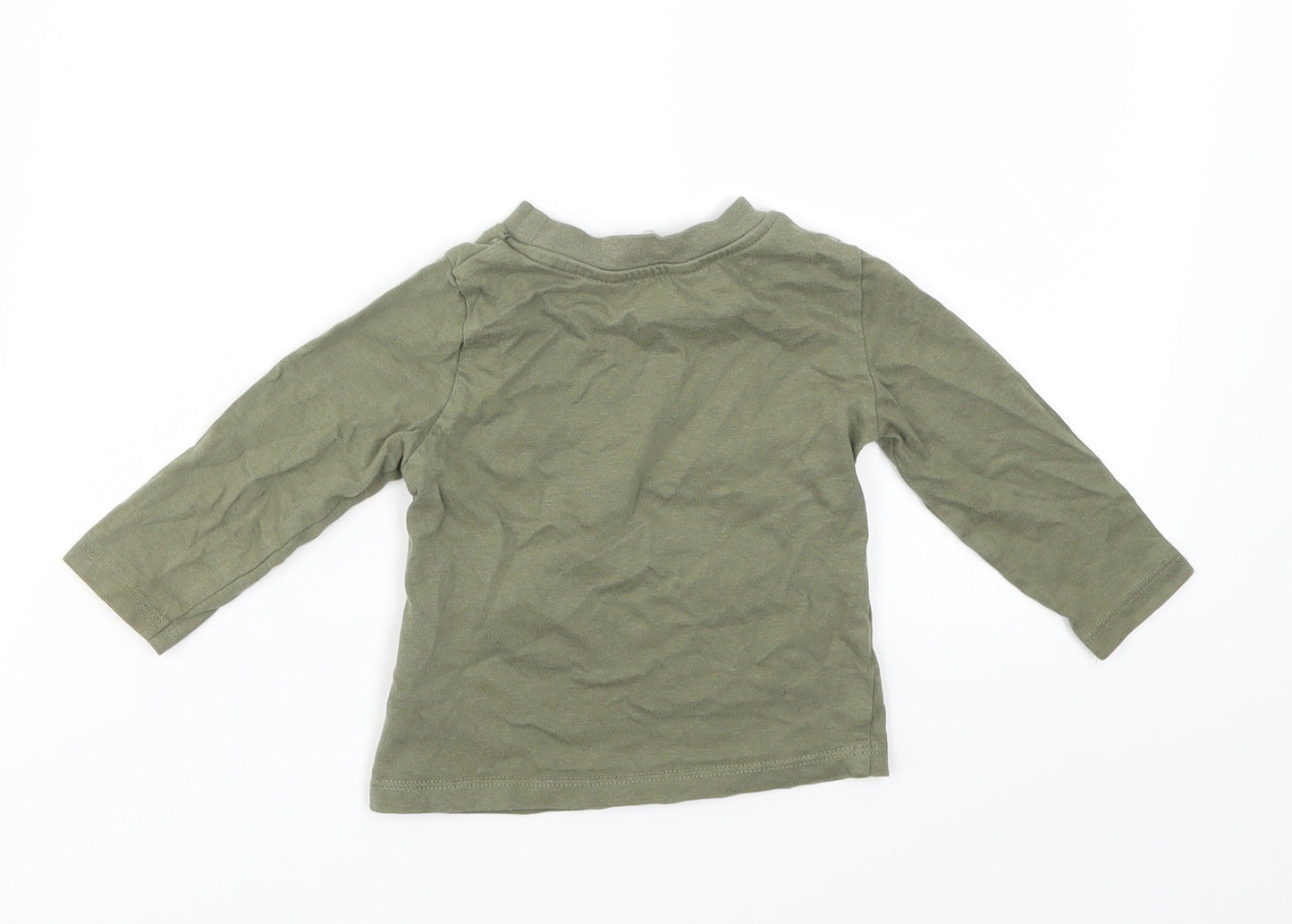 Primark Boys Green   Basic T-Shirt Size 9-12 Months