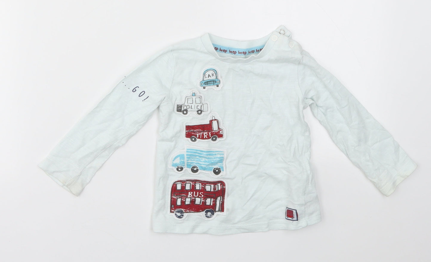 F&F Boys Blue   Basic T-Shirt Size 9-12 Months
