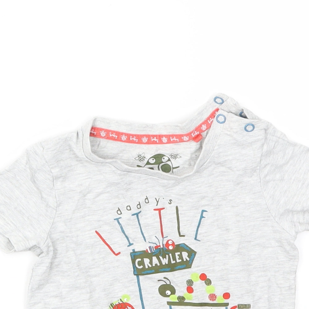 TU Boys Grey   Basic T-Shirt Size 9-12 Months