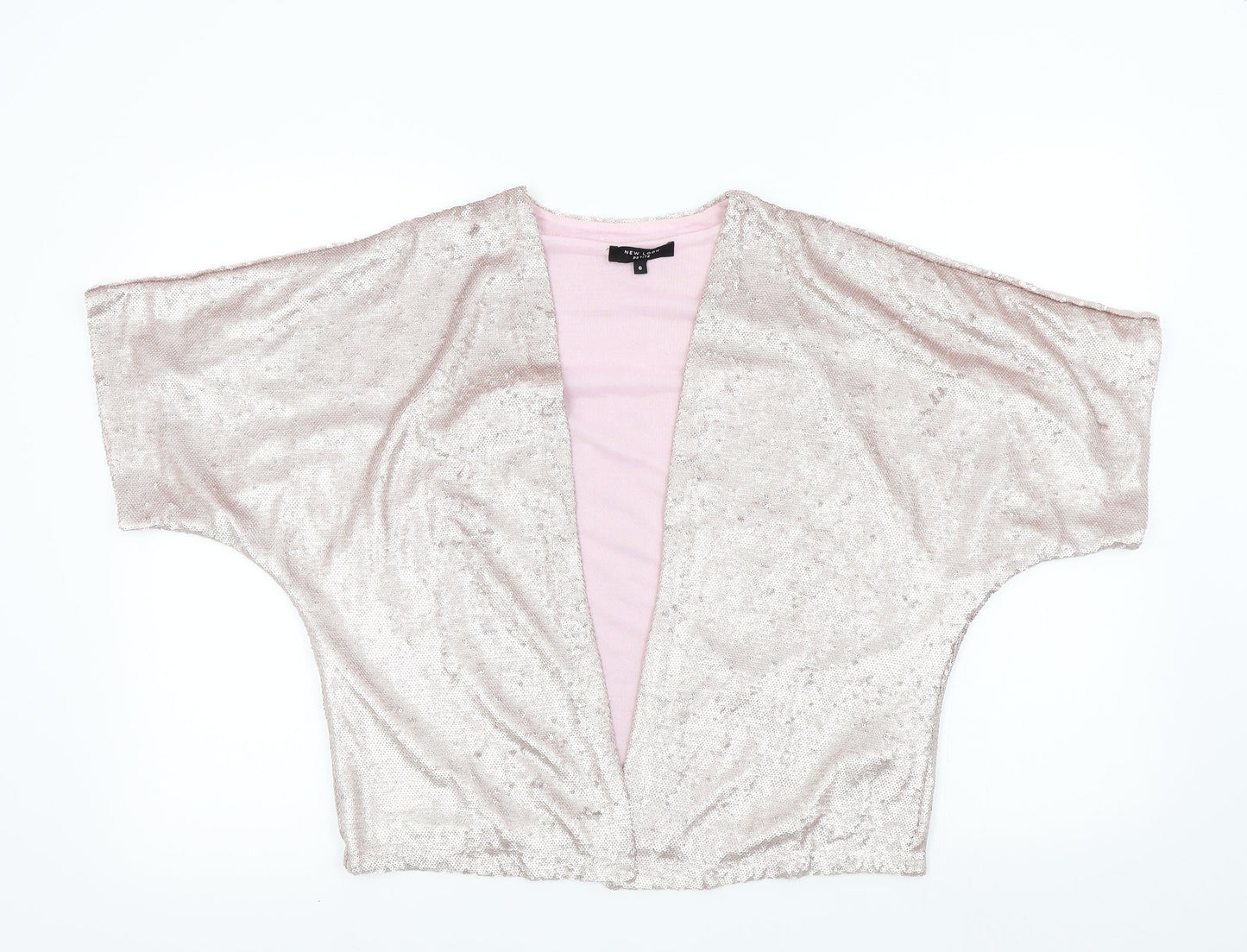 New Look Womens Pink   Jacket  Size 6  - sparkle detail