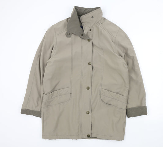 telemac Womens Brown   Overcoat Jacket Size M