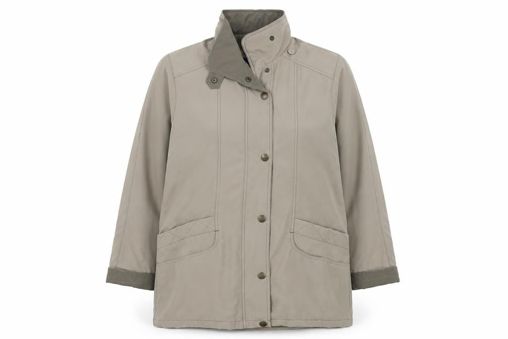 telemac Womens Brown   Overcoat Jacket Size M