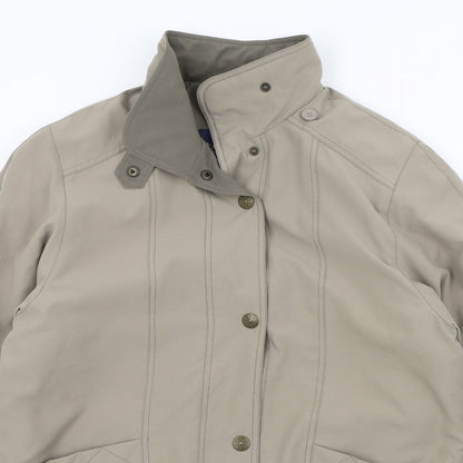 telemac Womens Brown   Overcoat Jacket Size M