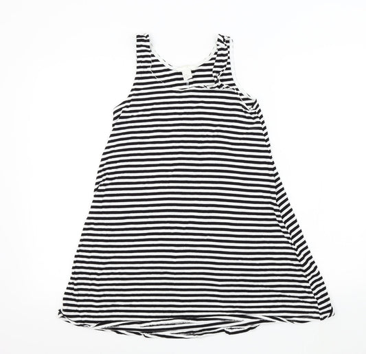 H&M Womens Black Striped  Basic T-Shirt Size XS