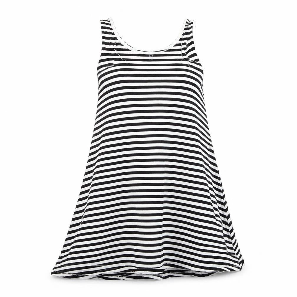 H&M Womens Black Striped  Basic T-Shirt Size XS