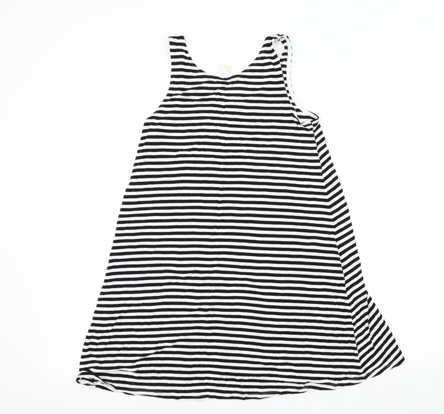 H&M Womens Black Striped  Basic T-Shirt Size XS
