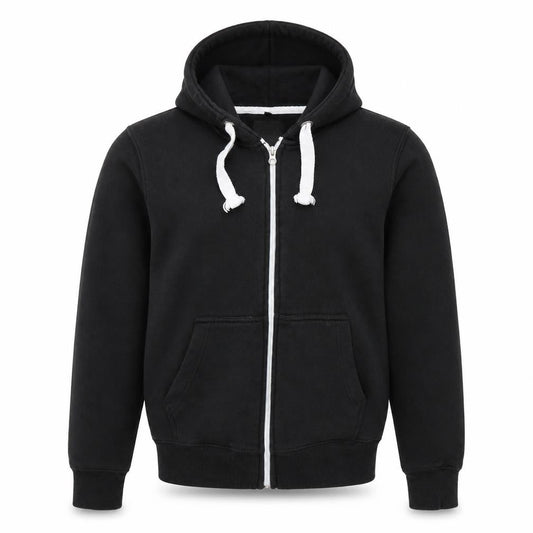 MALAIKA Girls Black Colourblock  Full Zip Jumper Size L
