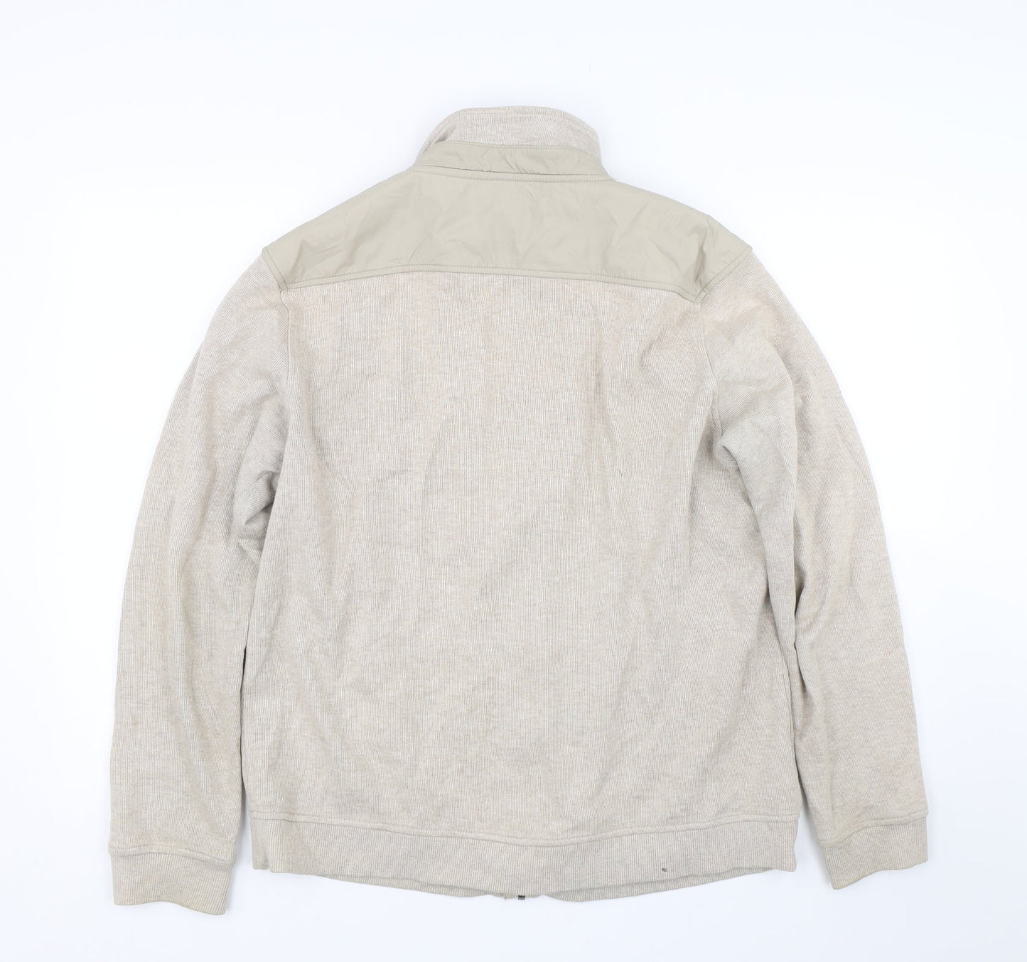 J Hampton & Sons Womens Beige   Full Zip Sweatshirt Size L