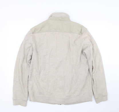 J Hampton & Sons Womens Beige   Full Zip Sweatshirt Size L