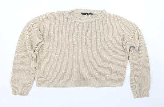 In the Style Womens Beige   Pullover Jumper Size 12
