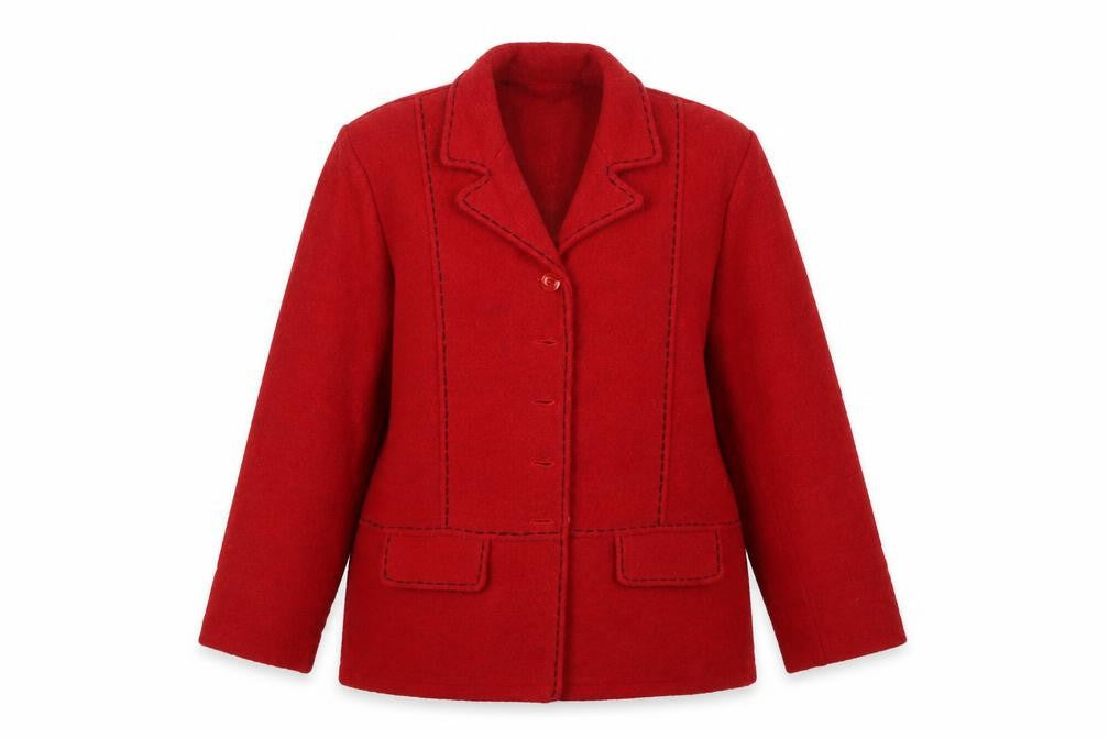 Tempo Reale Womens Red   Overcoat Coat Size L