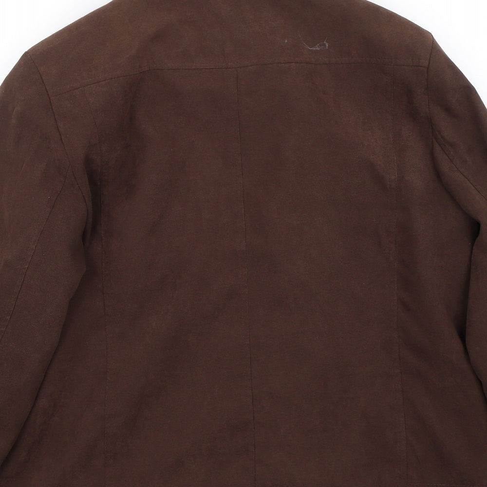 Klass Womens Brown   Jacket Coat Size 14