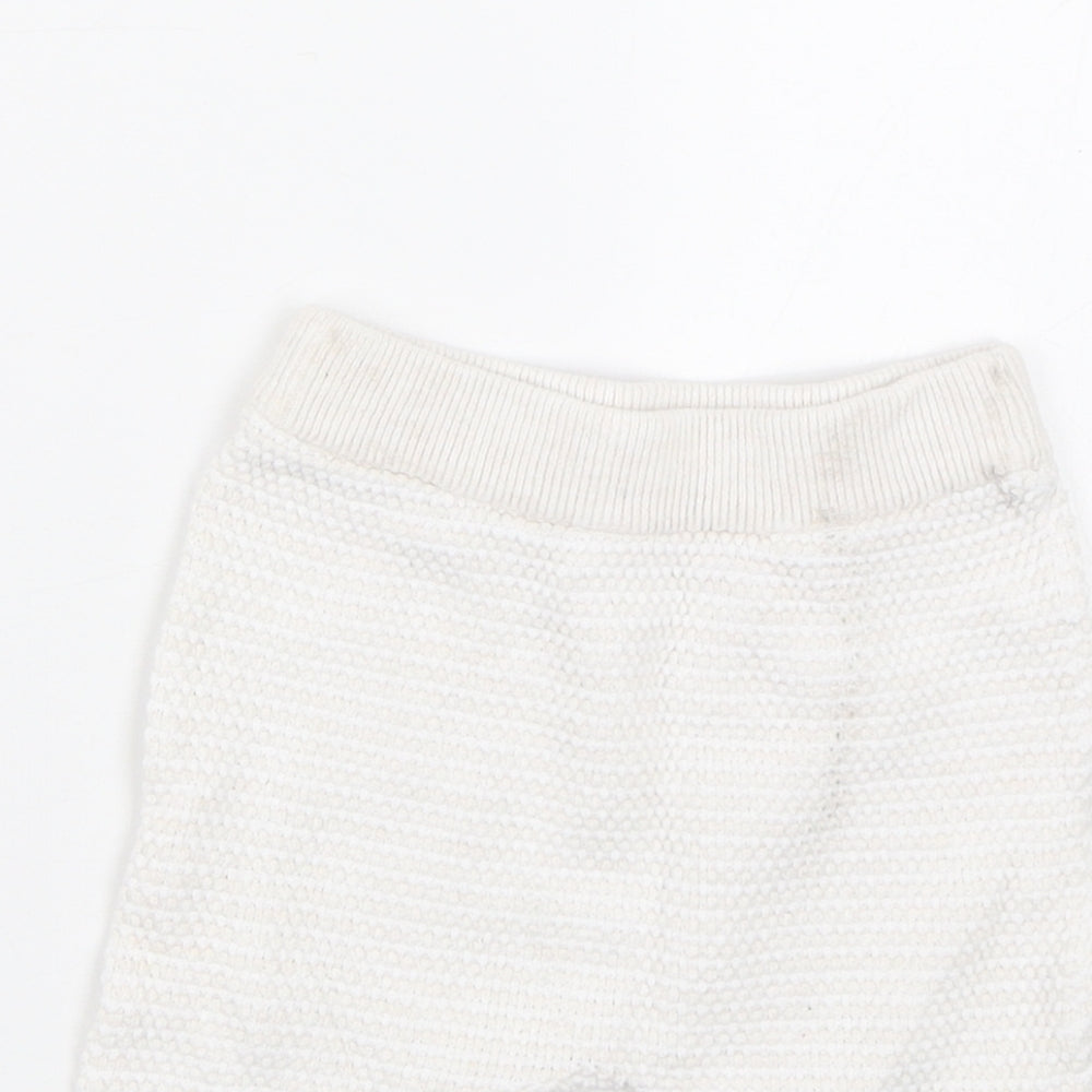 Mothercare Baby White   Sweatpants Trousers Size 0-3 Months