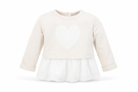 Prenatal Girls Beige   Pullover Jumper Size 3-6 Months