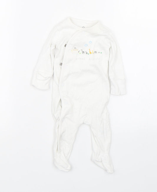 NEXT Baby White   Babygrow One-Piece Size 0-3 Months  - 0-1 Months