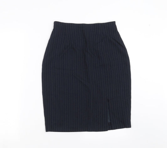 Richards  Womens Blue Striped  Straight & Pencil Skirt Size 12
