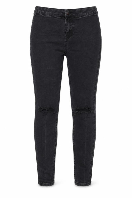 New Look Womens Black  Denim Skinny Jeans Size 12 L24 in - super skinny
