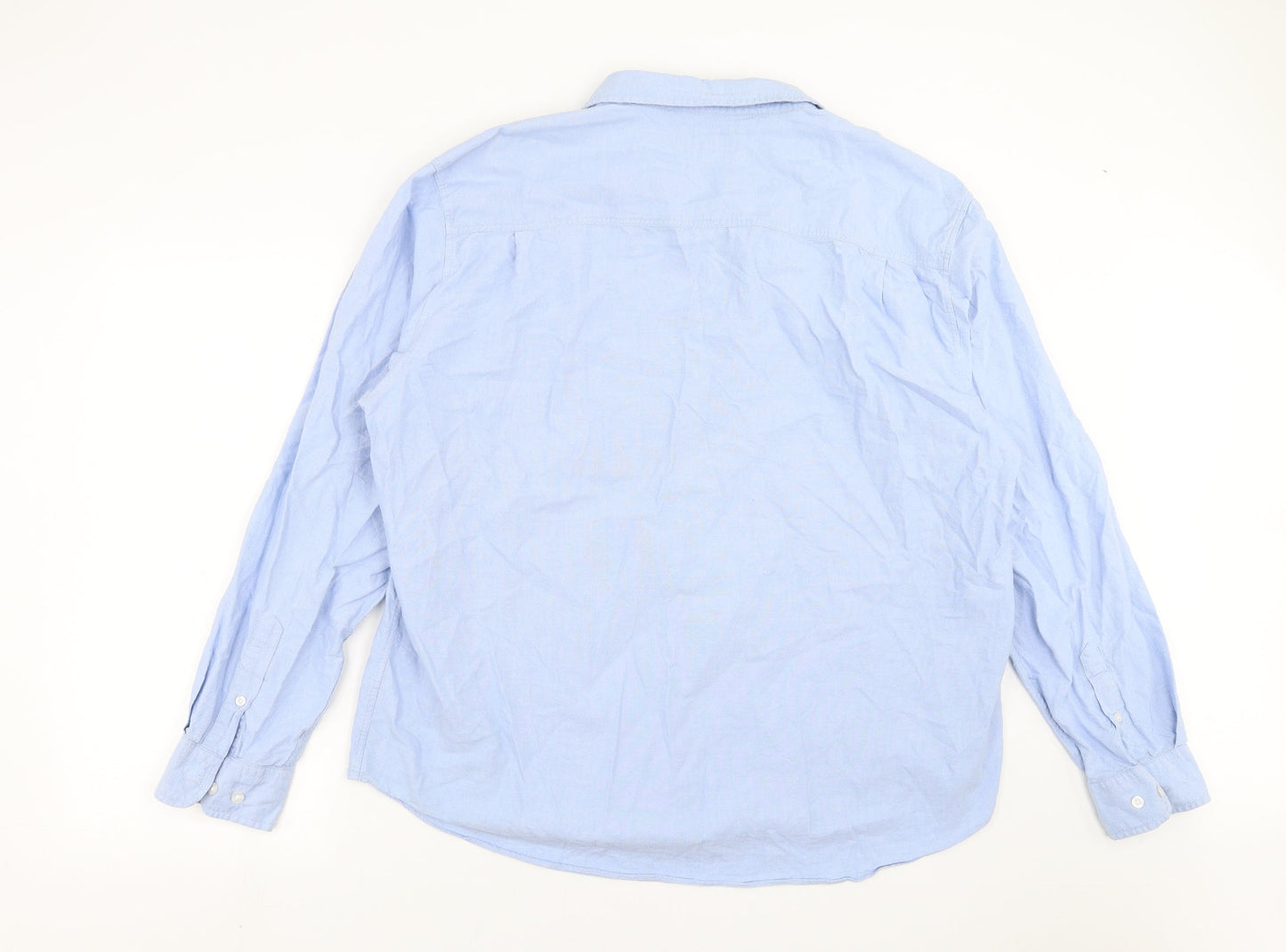 Lincoln Mens Blue    Button-Up Size 2XL