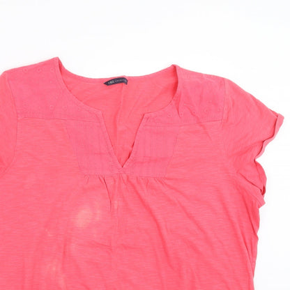 Marks & Spencer Womens Pink   Basic T-Shirt Size 16