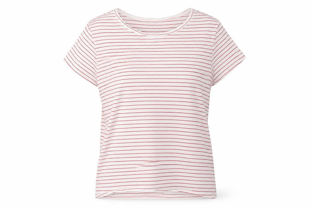 NEXT  Girls White Striped  Basic T-Shirt Size 10 Years