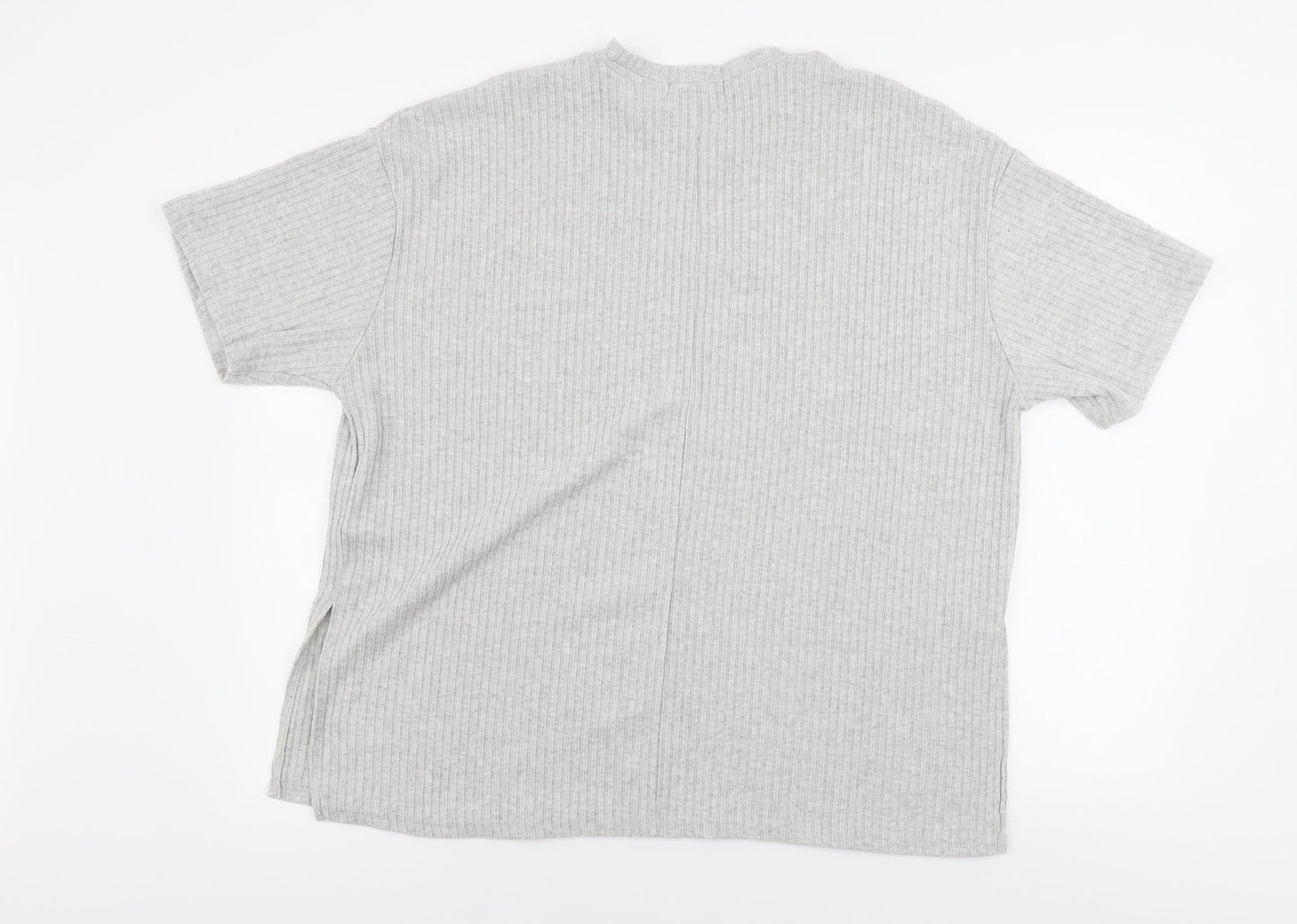 Primark  Womens Grey Striped  Pullover Jumper Size L