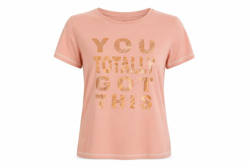 studio  Womens Pink   Basic T-Shirt Size 10