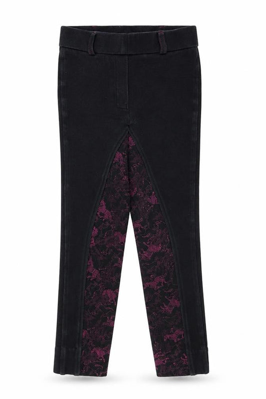 Harry Hall Girls Black   Jegging Trousers Size 6 Years