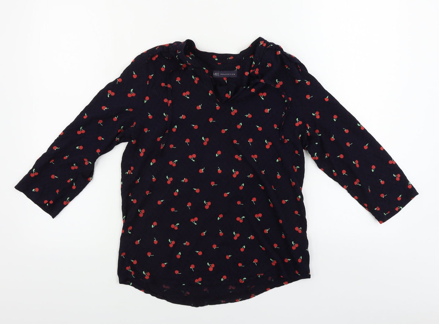 Marks and Spencer  Womens Blue   Basic Blouse Size 8