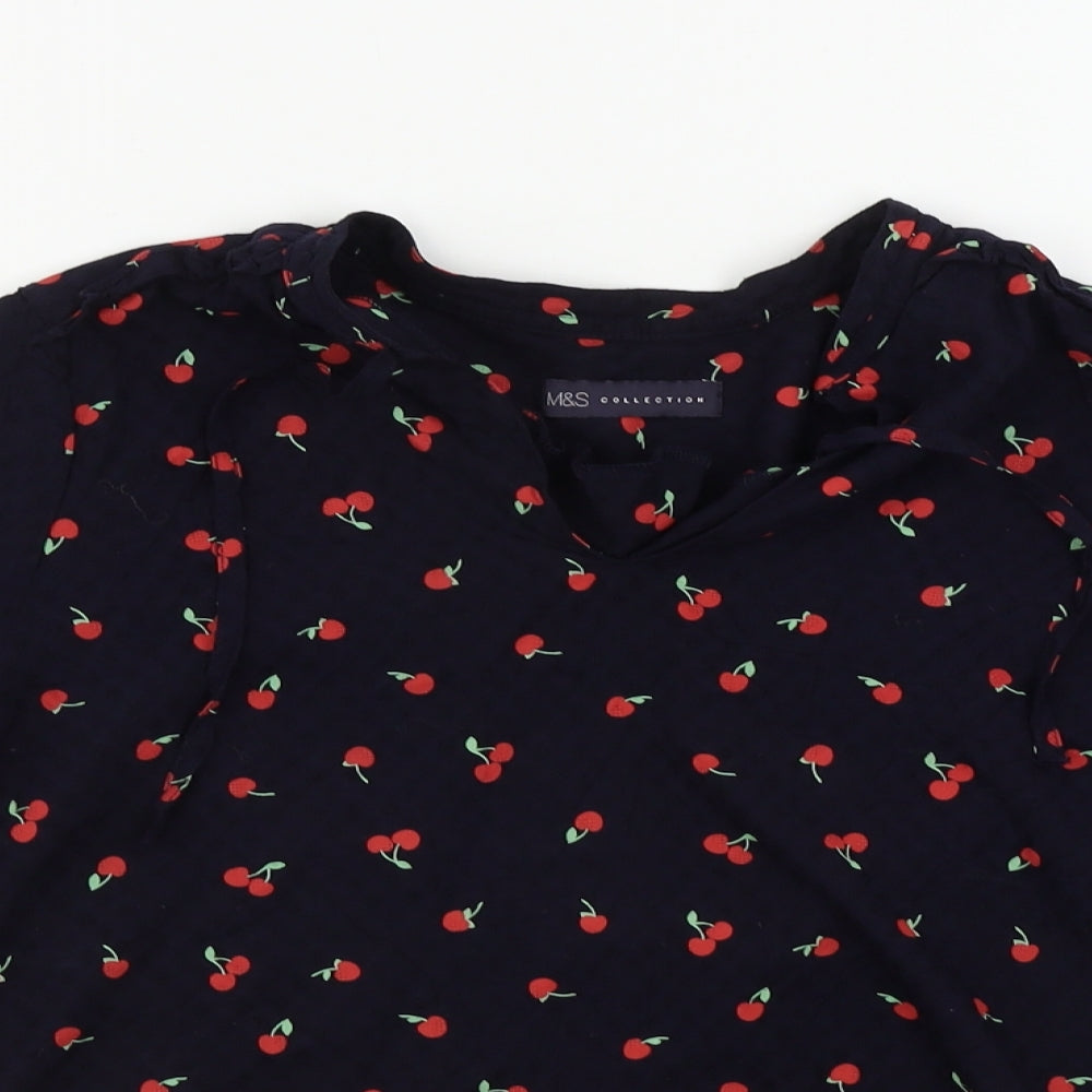 Marks and Spencer  Womens Blue   Basic Blouse Size 8