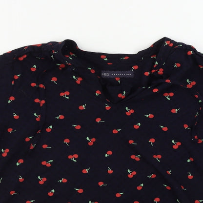 Marks & Spencer  Womens Blue   Basic Blouse Size 8