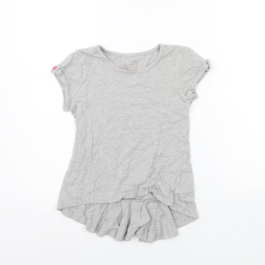 Matalan Girls Grey   T-Shirt Dress  Size 6-7 Years