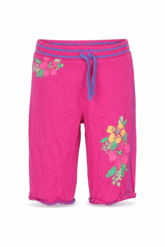 Adams Girls Pink Floral  Jogger Trousers Size 7 Years
