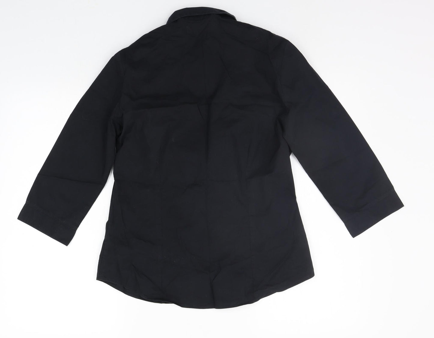 Marks and Spencer Womens Black   Basic Button-Up Size 10