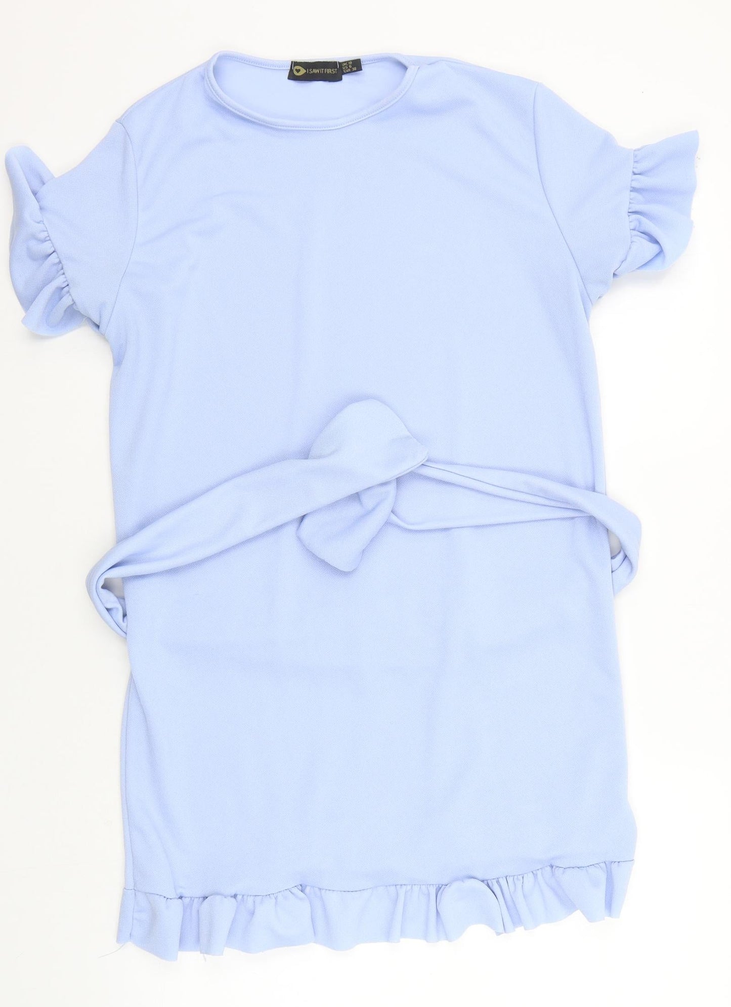 I SAW IT FIRST Womens Blue   A-Line  Size 10  - BELTED