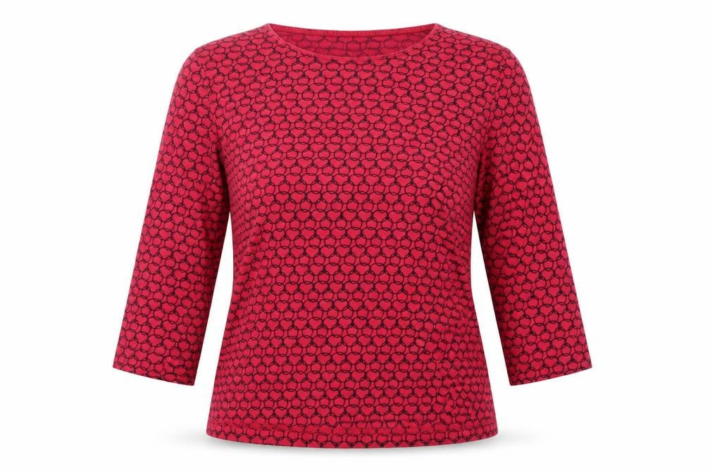 TIGI Womens Pink Geometric   T-Shirt Size 10
