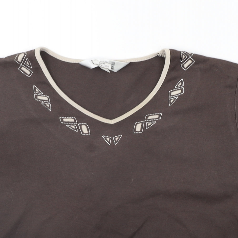 TIGI Womens Grey   Basic T-Shirt Size 12