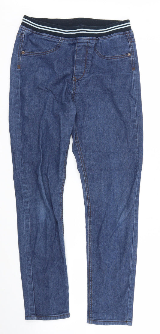 Preworn Womens Blue  Denim Straight Jeans Size S L25 in