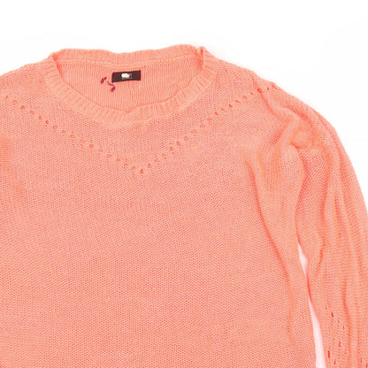 F&F Womens Orange   Pullover Jumper Size 10