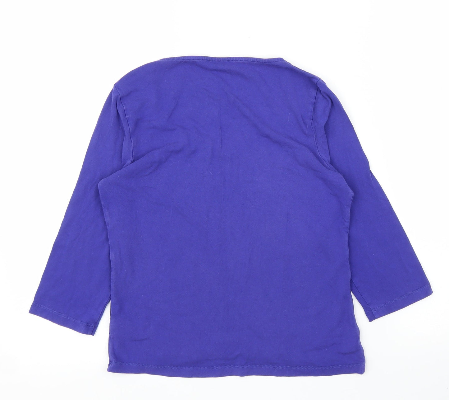 Minuet Petite Womens Blue   Basic T-Shirt Size S