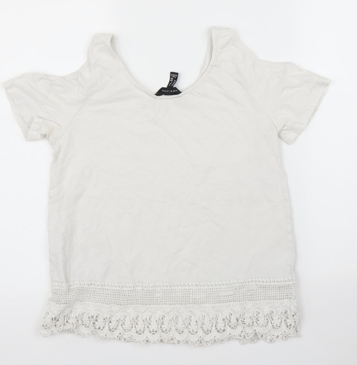 New Look Womens White   Basic Blouse Size 10